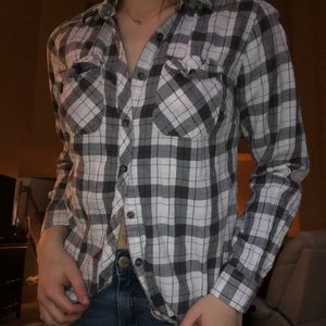 Black & white flannel, size S